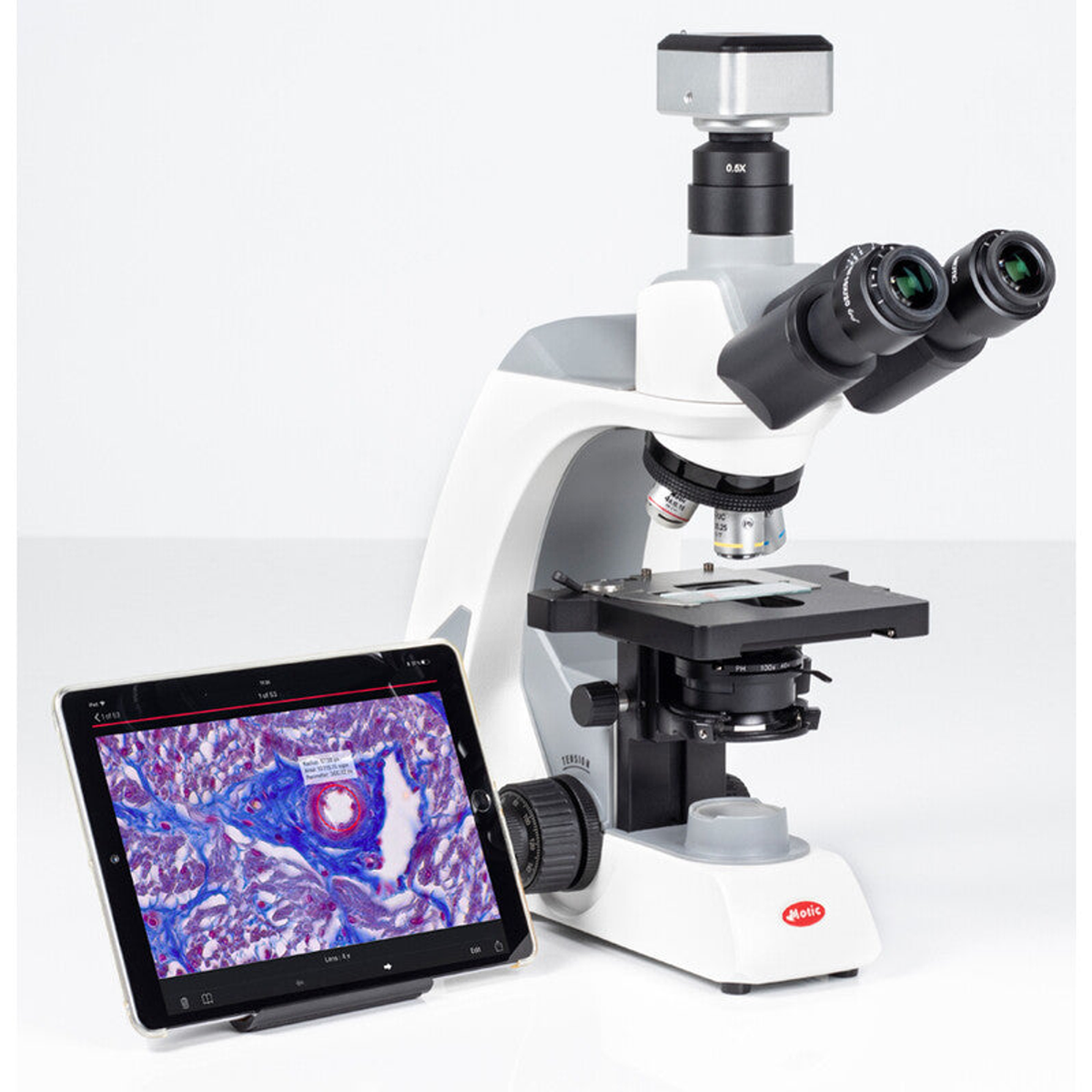 Caméra de microscope Wi-Fi couleur 4 MP Moticam X5 Plus - Motic