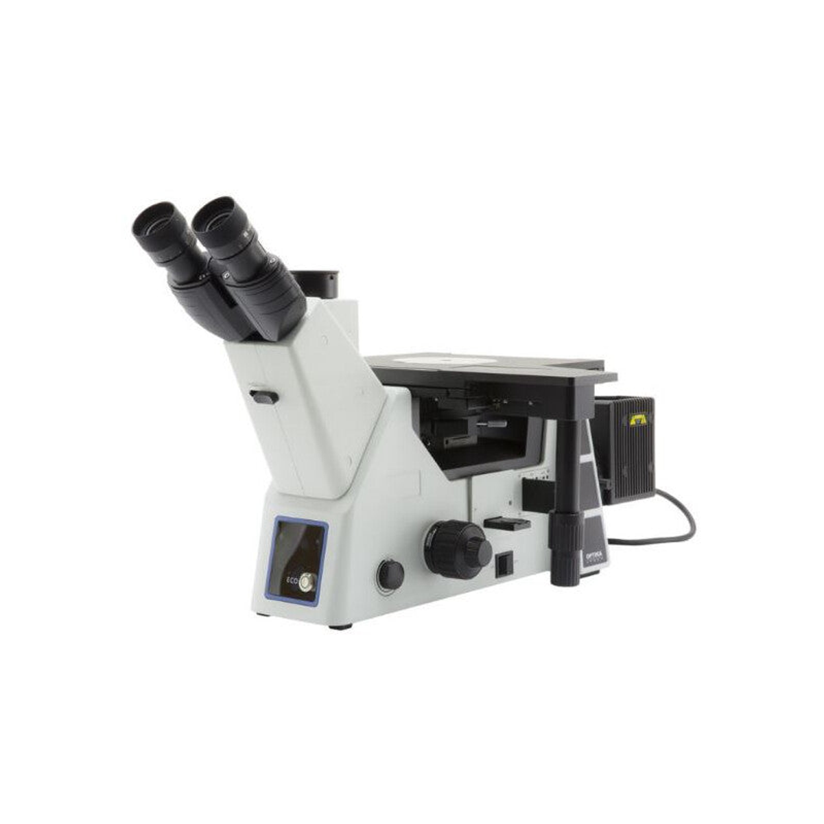 Microscope inversé trinoculaire IM-5 avec éclairage halogène 12 V - Optika