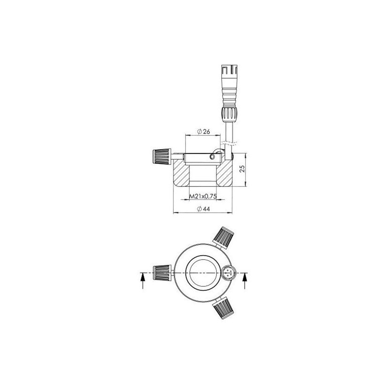 Anneau LED bleu 470 nm pour vision industrielle - StarLight Opto-Electronics