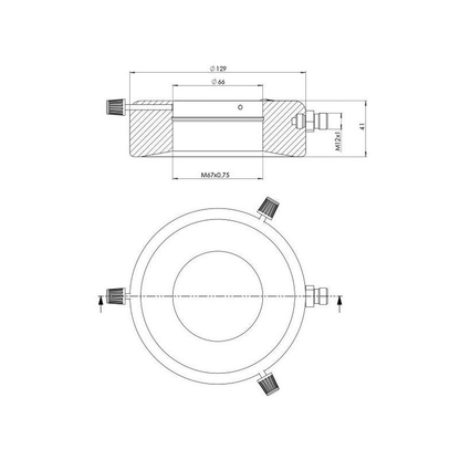 Éclairage annulaire LED UV 405 nm Ø 66 mm - StarLight Opto-Electronics