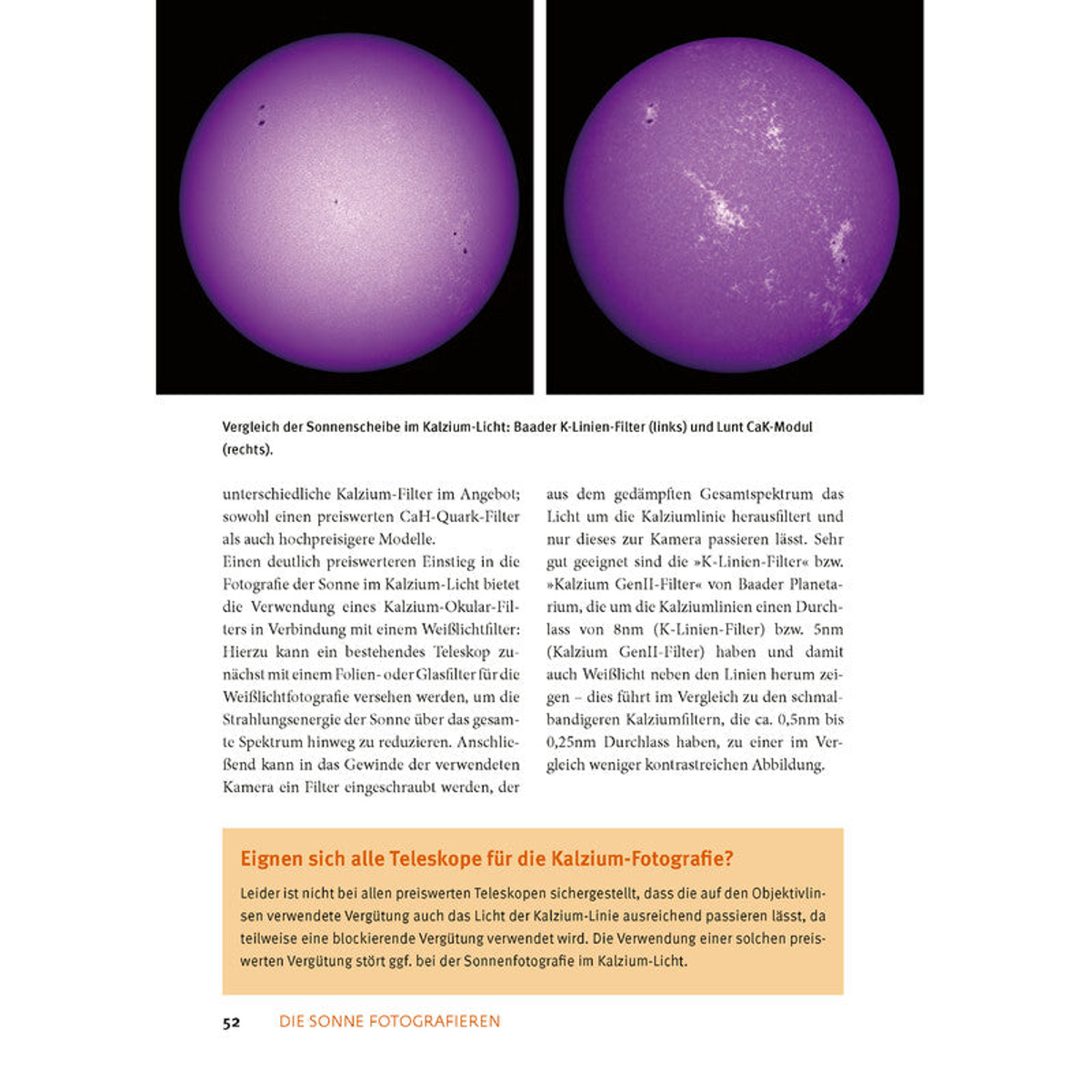 Photographier le Soleil : guide de photographie solaire - Oculum Verlag