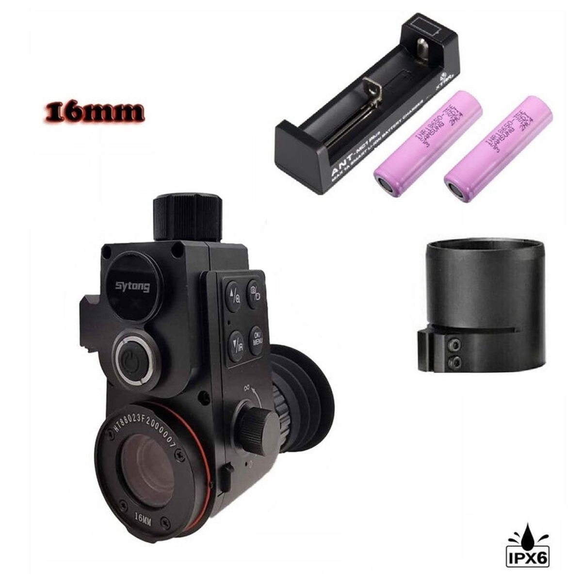 Monoculaire de vision nocturne numérique HT-880 German Edition 16 mm avec adaptateur 45 mm - Sytong