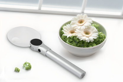 Loupe bifocale LED Zeno 400 2x/4x avec manche en aluminium - Levenhuk