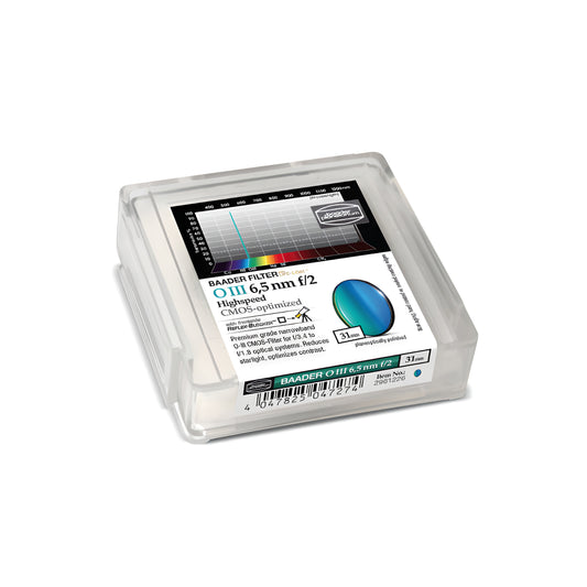 Filtre O-III CMOS f/2 Highspeed 31 mm pour astrophotographie - Baader