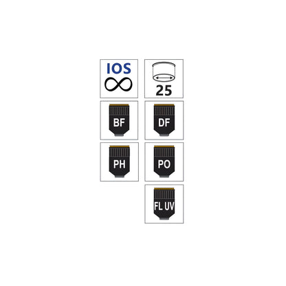 Objectif IOS U-PLAN F PH 4x plan semi-apochromatique à fluorite - Optika