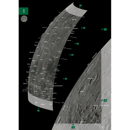 Duplex Moon Atlas Deluxe – Atlas lunaire A3 bilingue | Oculum Verlag