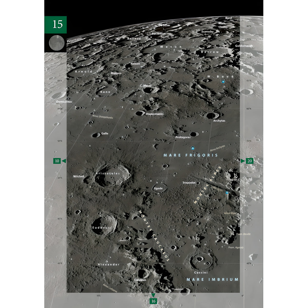 Duplex Moon Atlas Deluxe – Atlas lunaire A3 bilingue | Oculum Verlag