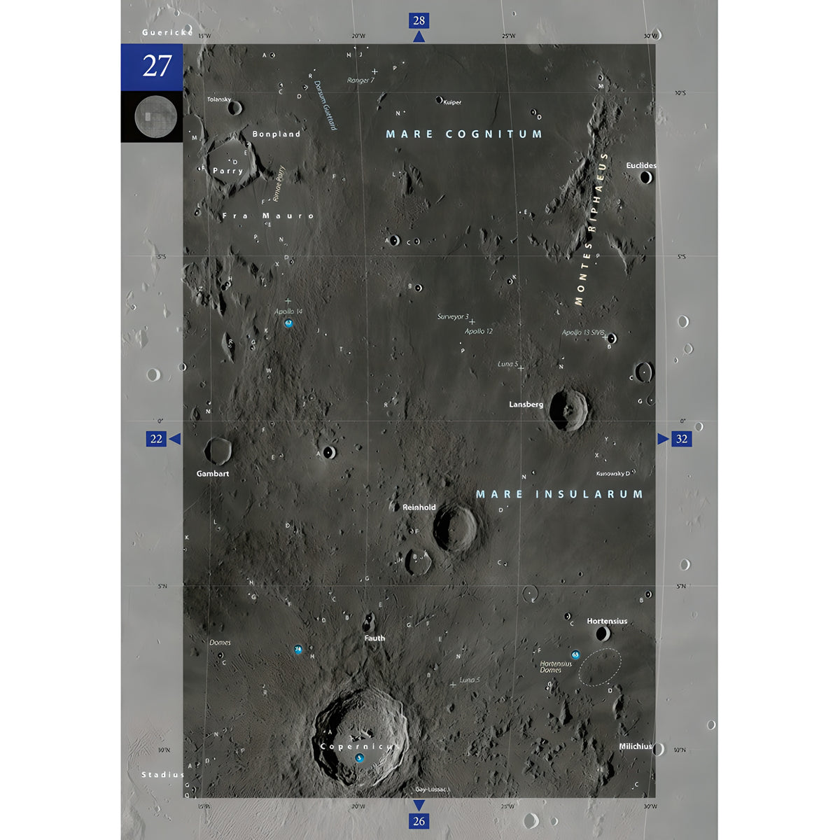 Duplex Moon Atlas Deluxe – Atlas lunaire A3 bilingue | Oculum Verlag