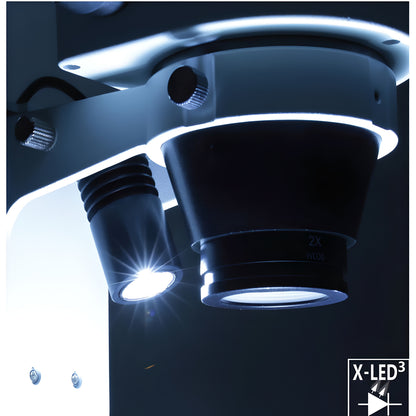 Stéréomicroscope binoculaire zoom 6,7x à 45x pour la minéralogie - Optika