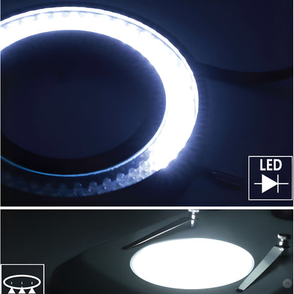 Stéréomicroscope binoculaire zoom 6,7x à 45x pour la minéralogie - Optika