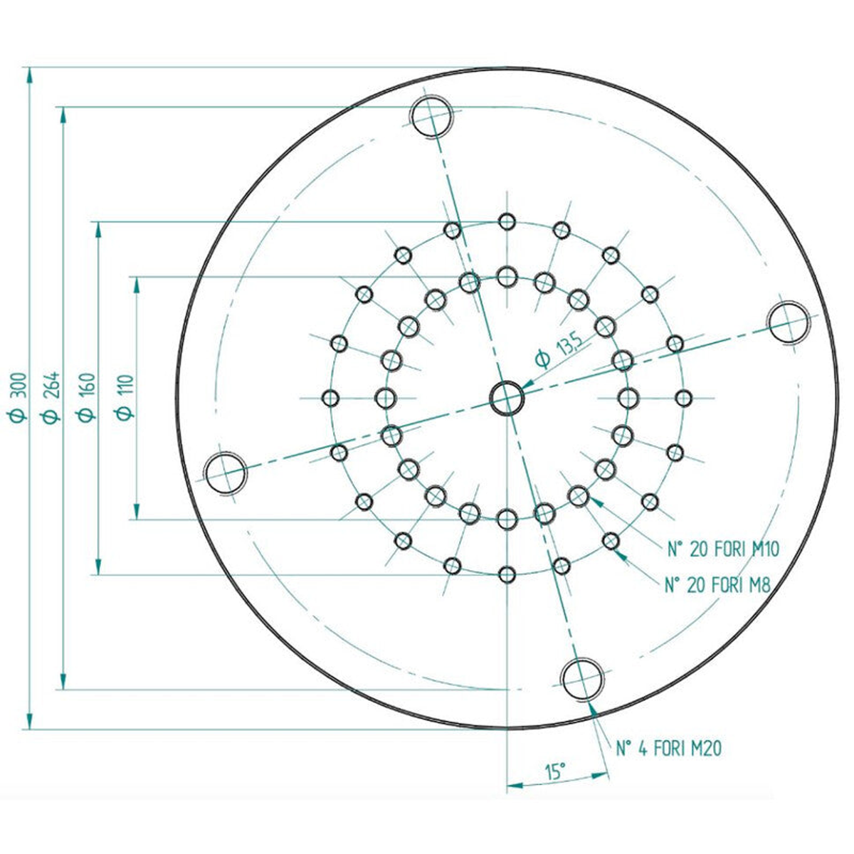 Adaptateur de monture pour colonne C120 compatible EQ8 et EQ8-R - PrimaLuceLab