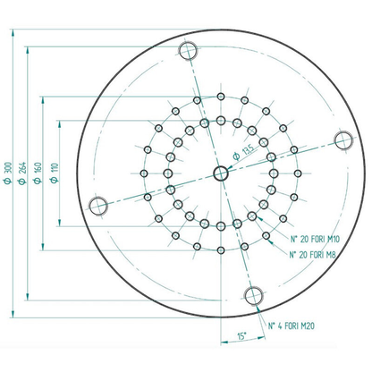 Adaptateur de monture pour colonne C120 compatible EQ8 et EQ8-R - PrimaLuceLab