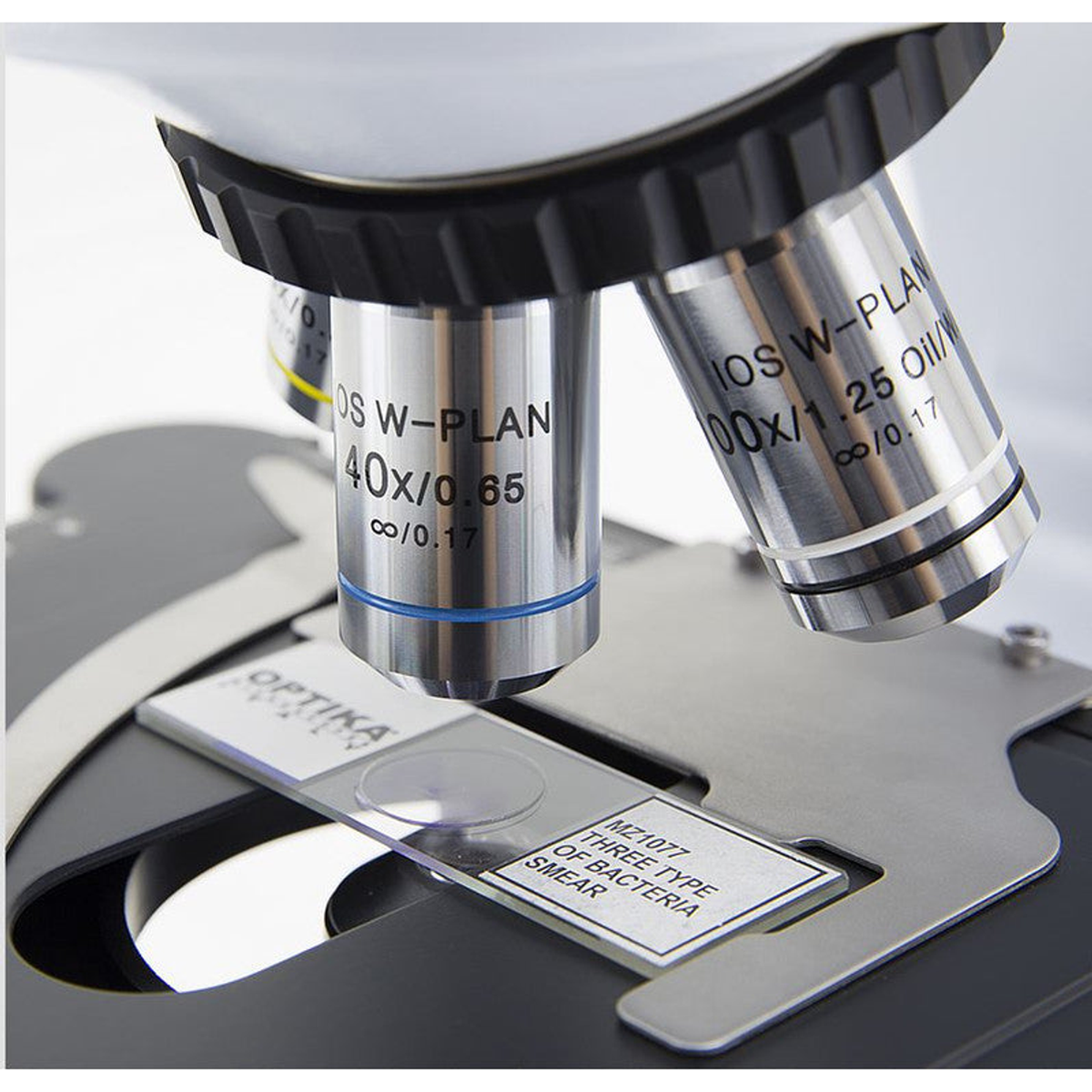 Microscope de discussion trinoculaire à 3 têtes B-510-3 IOS W-PLAN 40–1000× - Optika