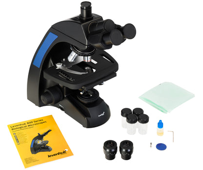 Microscope Biologique Trinoculaire 40-1000x avec Éclairage LED Köhler - Levenhuk