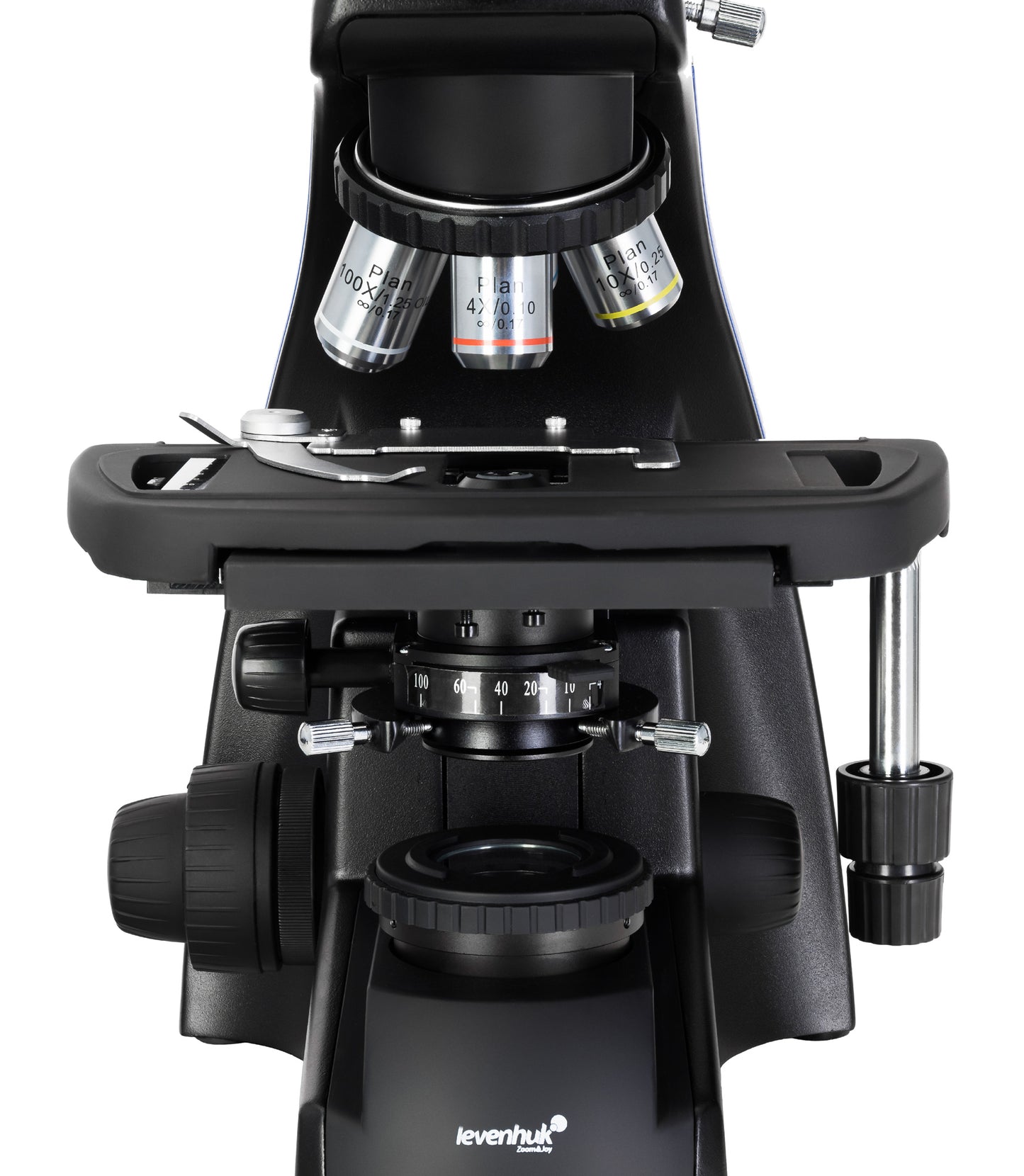 Microscope Biologique Trinoculaire 40-1000x avec Éclairage LED Köhler - Levenhuk