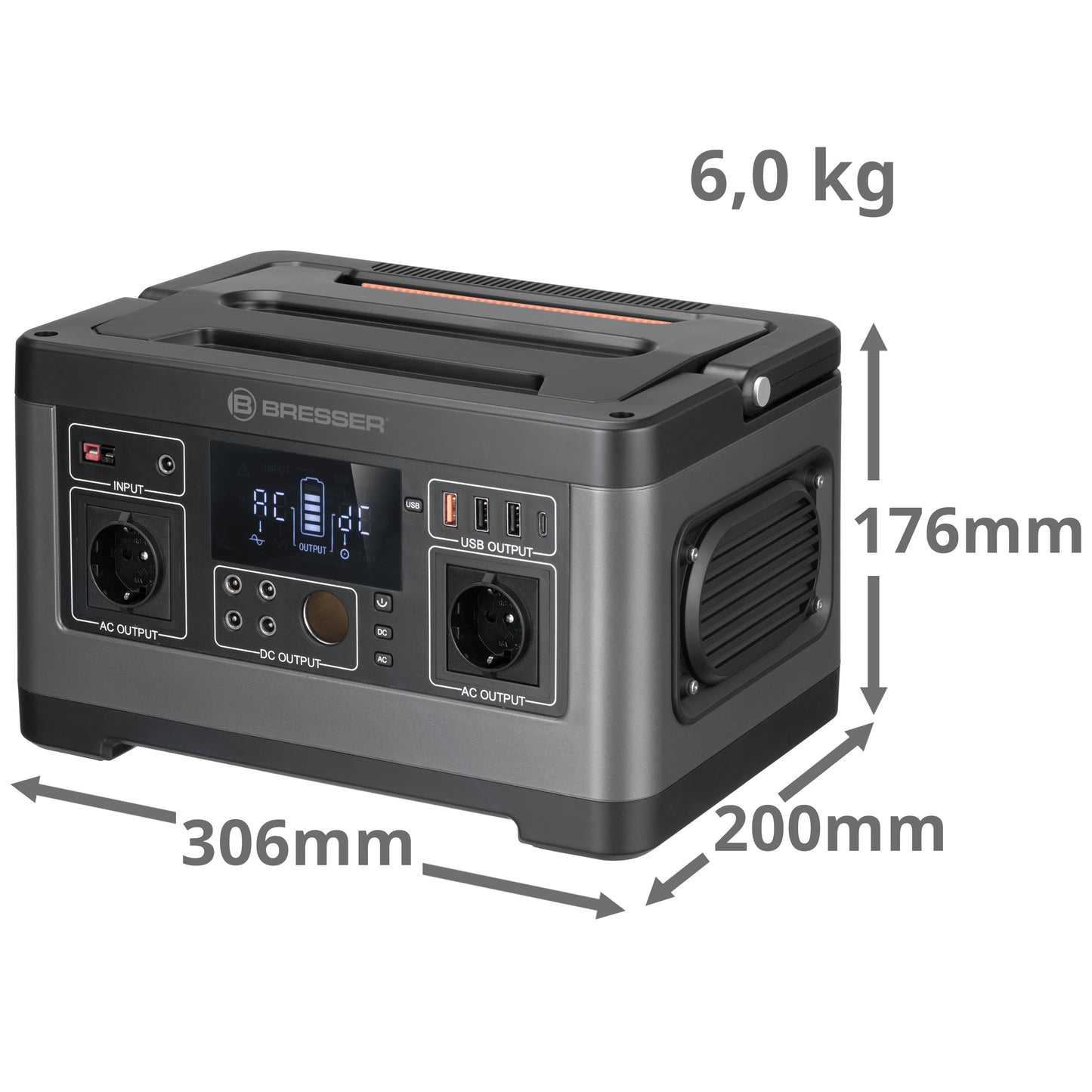 Station d’énergie portable 500 W 520 Wh BRESSER