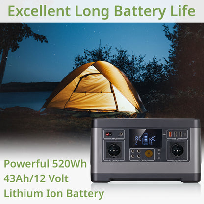 Station d’énergie portable 500 W 520 Wh BRESSER