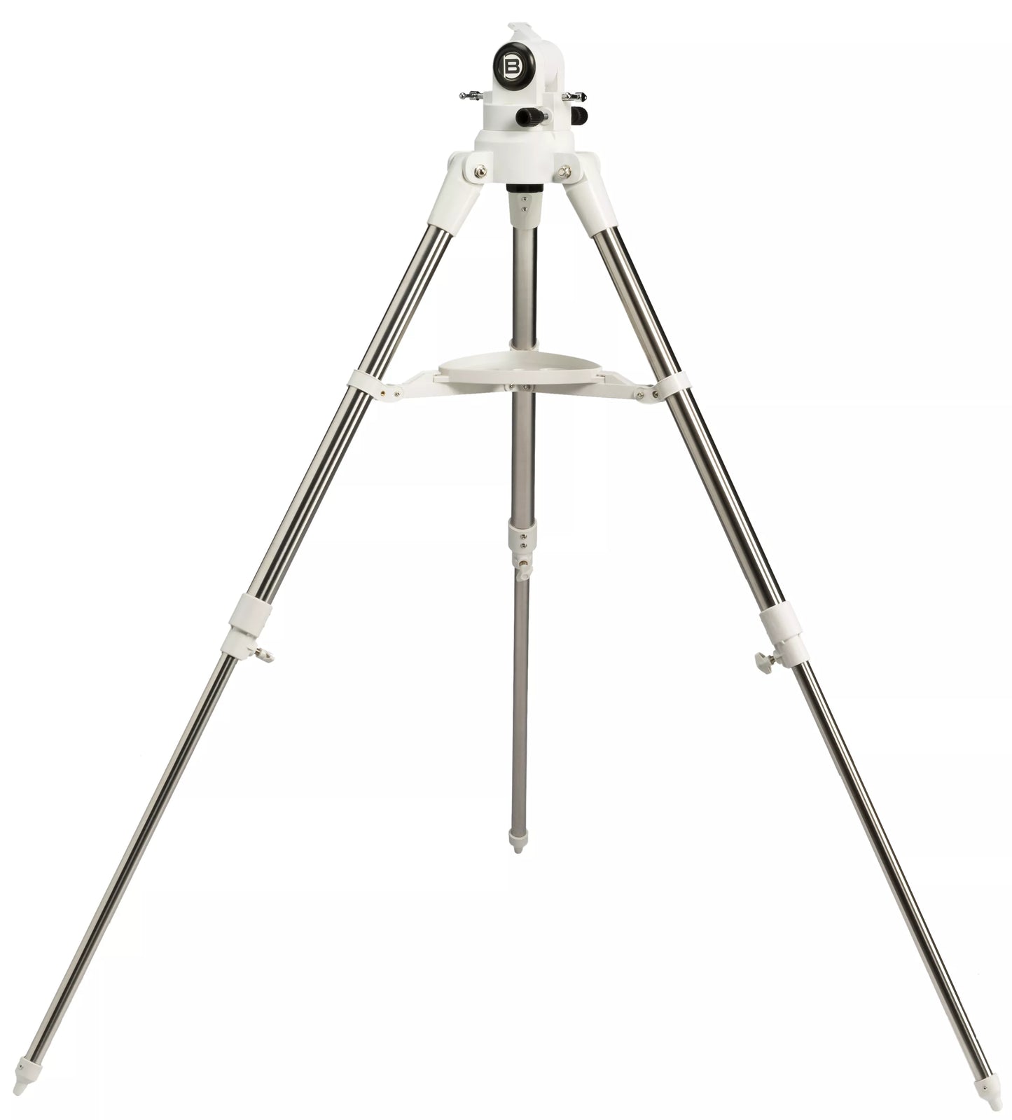 Treppiede in acciaio inossidabile regolabile in altezza con base equatoriale e livello a bolla per montatura fotografica BRESSER (art. 4964111) - per l'astronomia - BRESSER