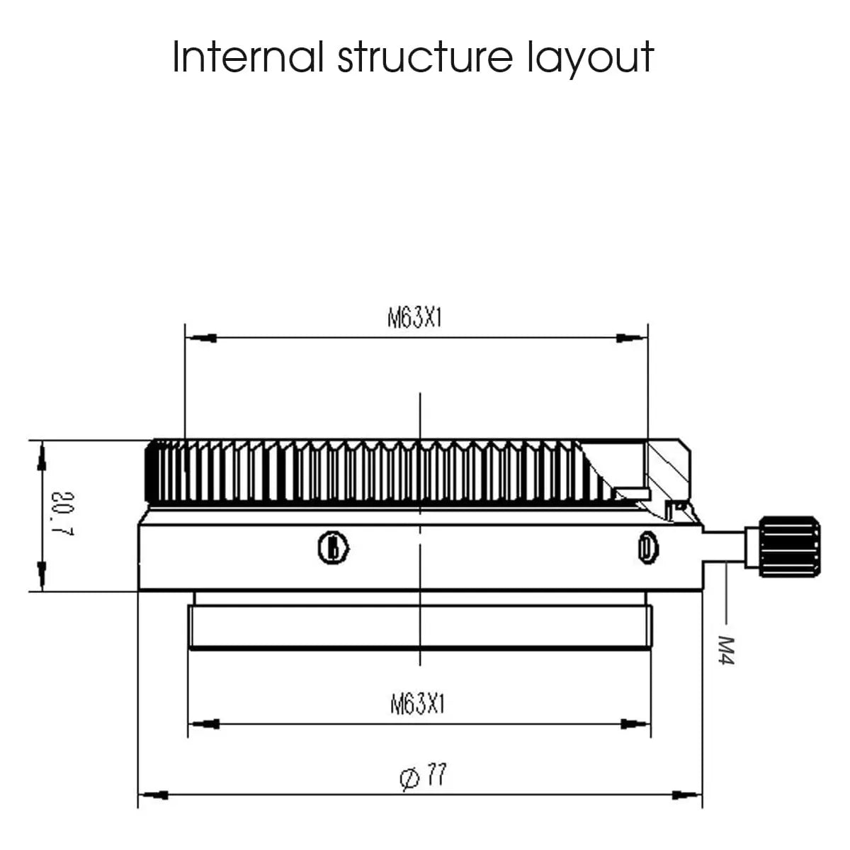 Rotateur de caméra SV210 M63 CAA 360° pour SV550 – SVBONY