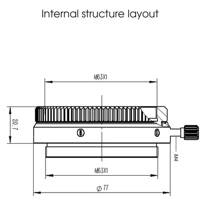Rotateur de caméra SV210 M63 CAA 360° pour SV550 – SVBONY