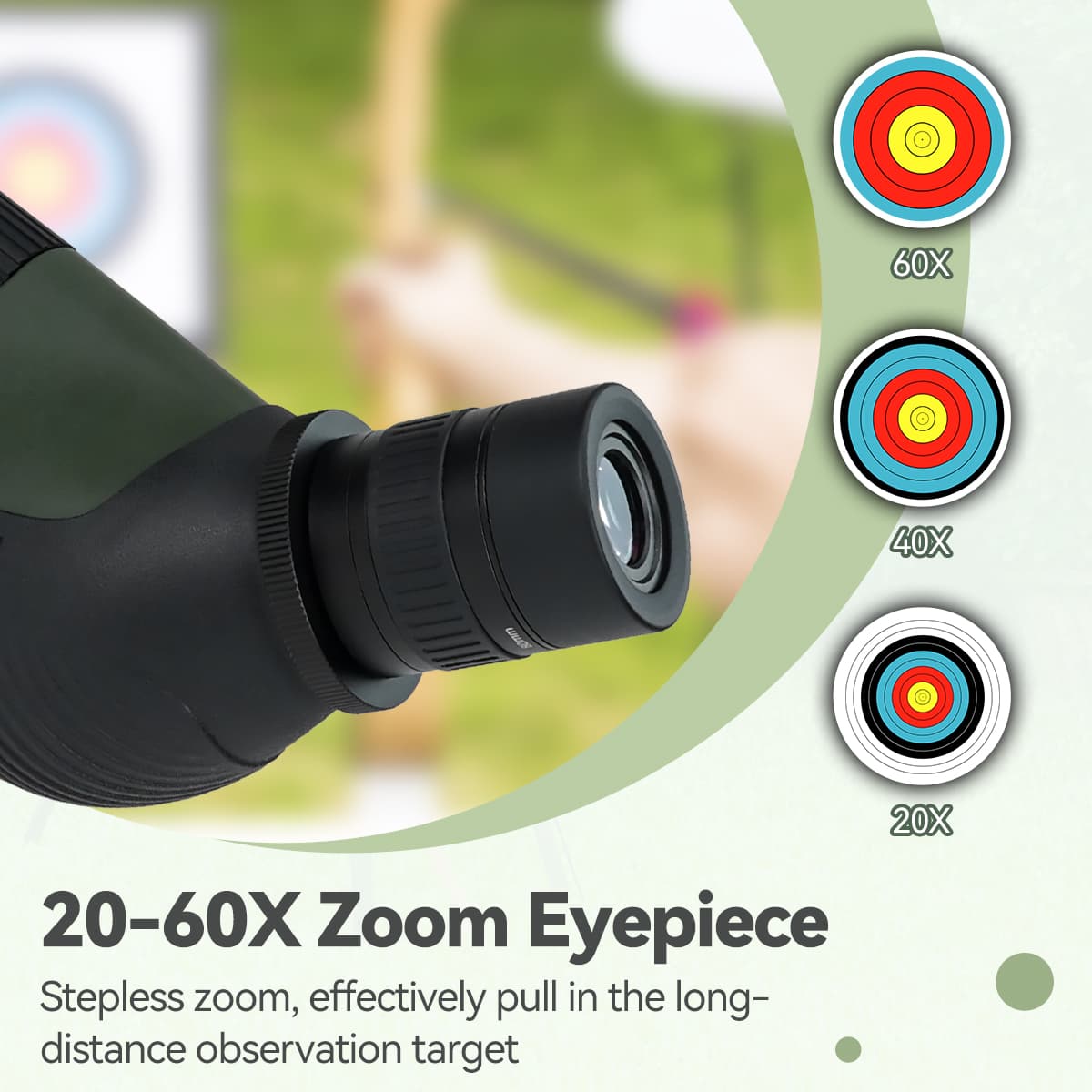 Binoculars for observation 20-60x80mm with Porro Prism for astronomy - Svbony