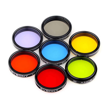 Juego de Filtros de 1.25 pulgadas - 7 Piezas para Observación de la Luna - SVBONY