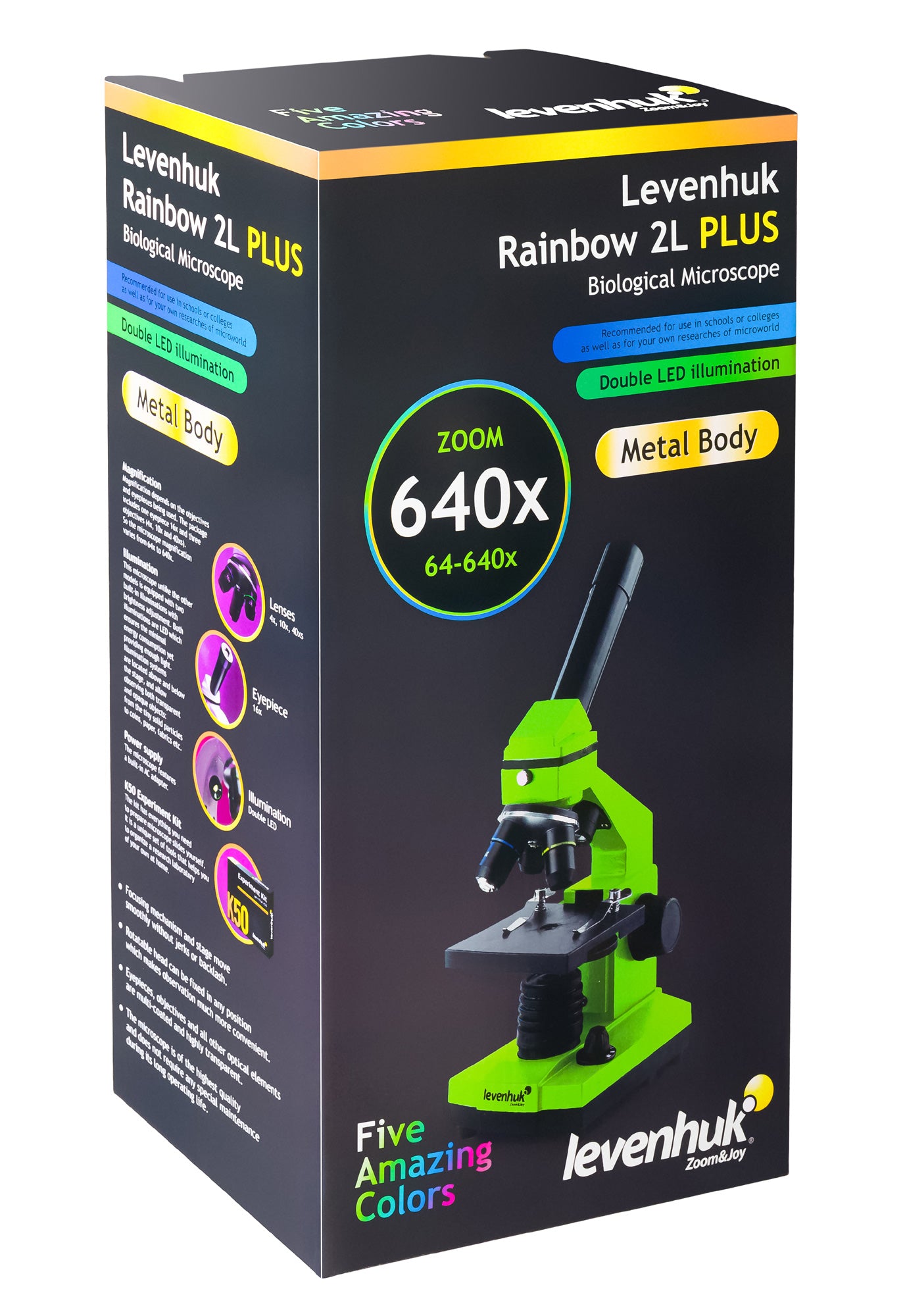 Microscope pour la biologie Rainbow 2L PLUS Levenhuk