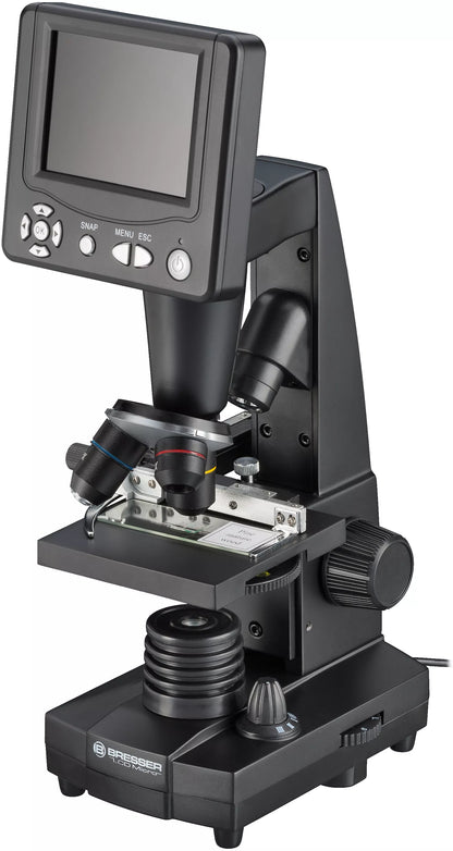 Microscope d’enseignement LCD 8,9 cm, caméra 5 MP et zoom jusqu’à 2000× - Bresser