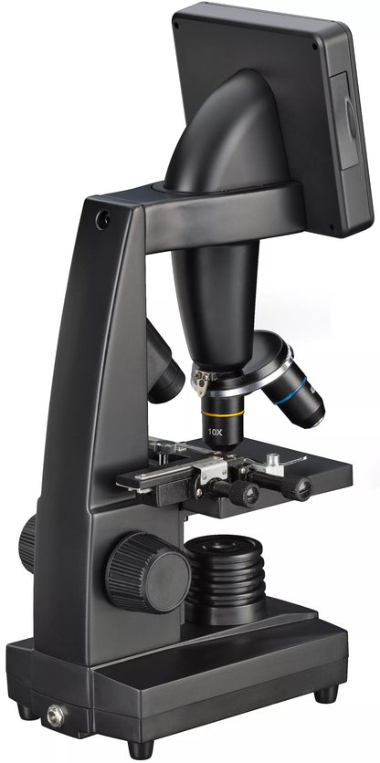 Microscope d’enseignement LCD 8,9 cm, caméra 5 MP et zoom jusqu’à 2000× - Bresser