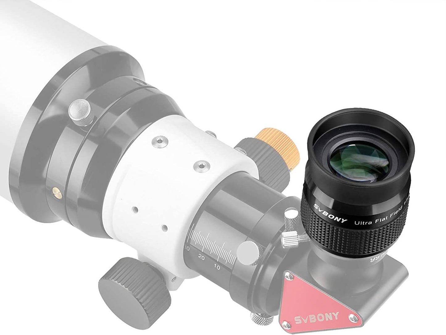 Ocular SV190 1,25 polegadas UF18mm Ultra Flat Field FMC para astronomia