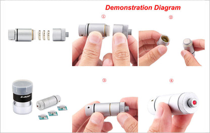 Ocular com retículo iluminado SVBONY 1,25 polegadas 12,5 mm