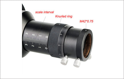 SV106 Guia d'objectiu 50mm amb enfocament helicoïdal per a telescopi astronòmic