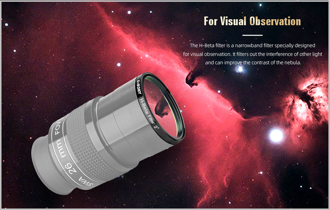 SV132 H-Beta 25nm Narrowband Filter for Visual Nebulosity