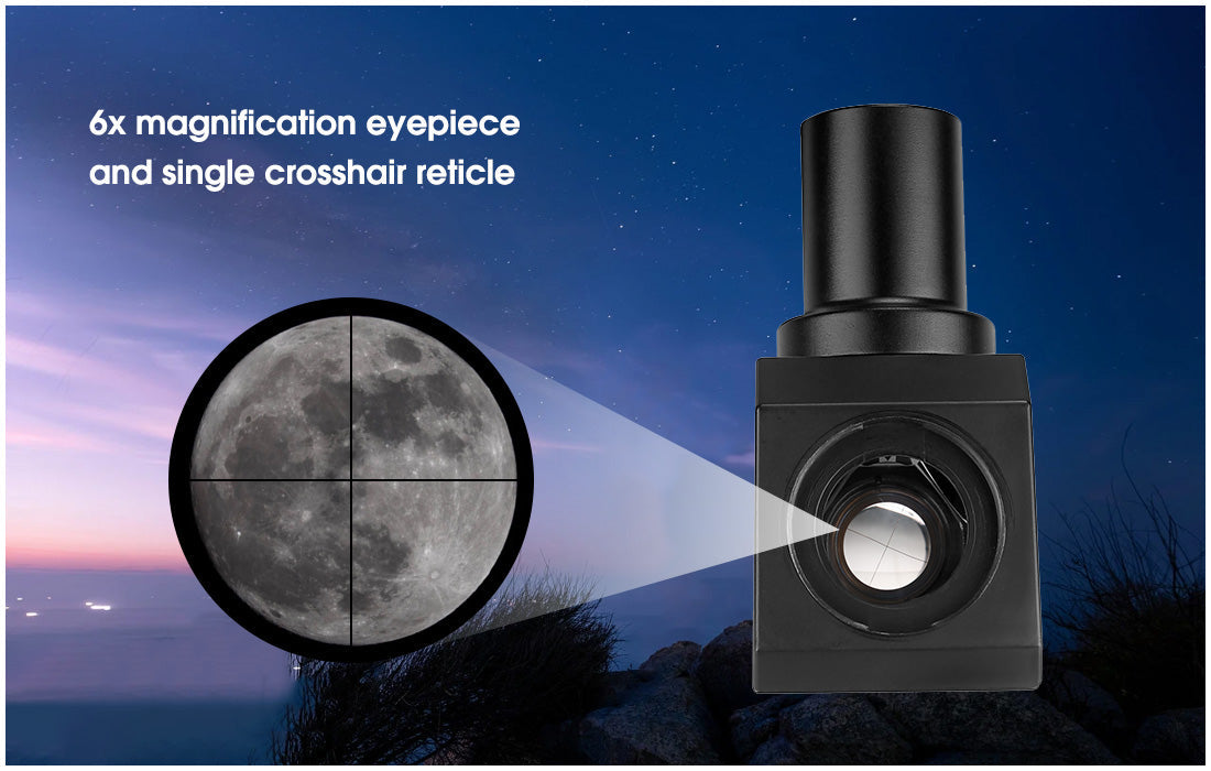 Viseur Coudé SV182 6x30 amb imatge redimensionada i ràter per Telescop - SVBONY