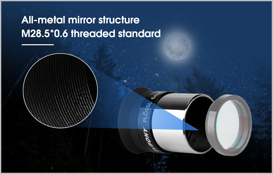 SVBONY SV131 Oculair Plossl 32mm 1,25 inch 48 graden voor Telescoop