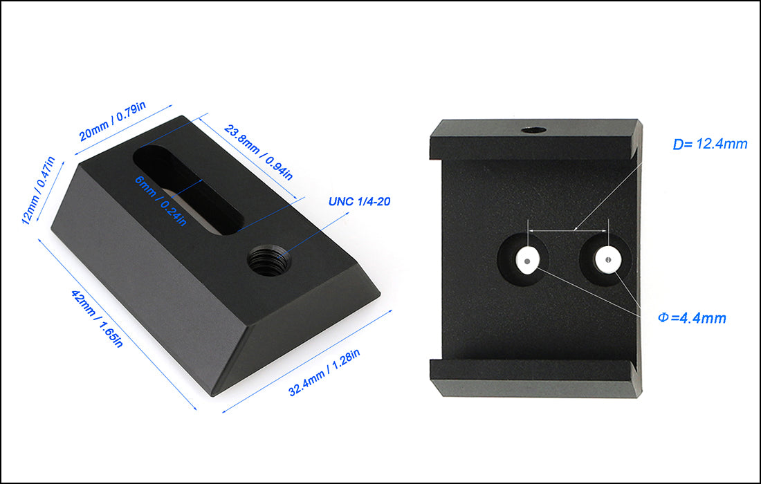 Basis en Dovetail Montageplaat van Metaal voor Finderscope - SVBONY
