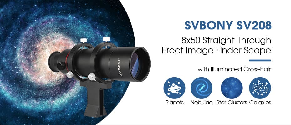 Lunetta de visió SV208 8x50 per a telescopi astronòmic