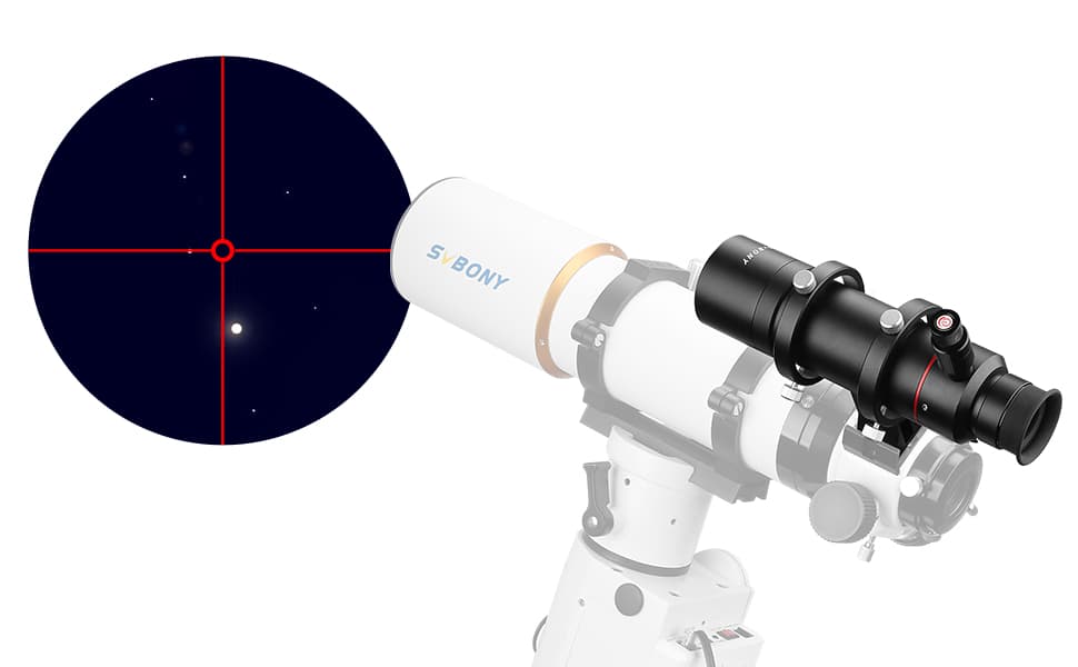 Lunetta de visió SV208 8x50 per a telescopi astronòmic
