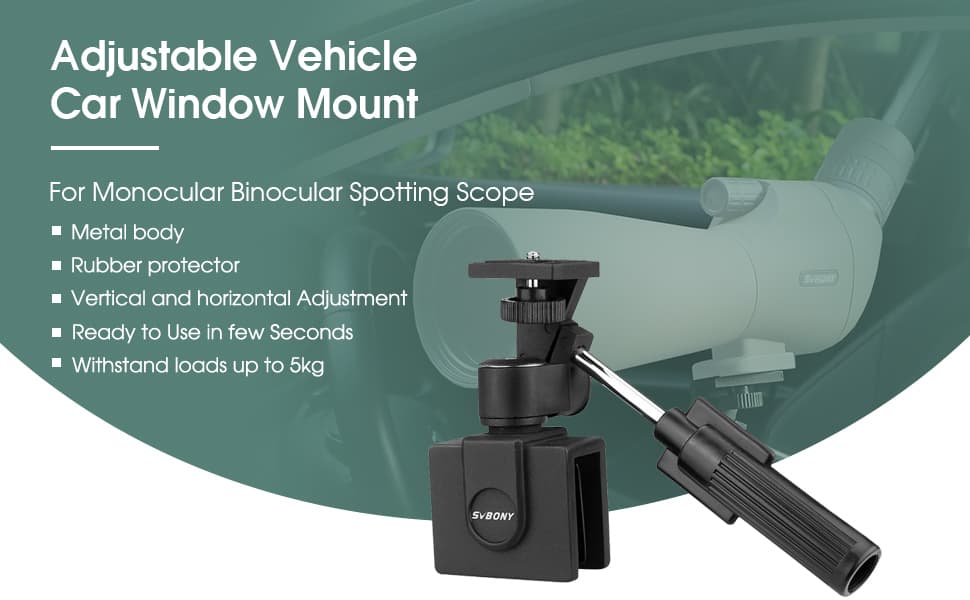 SV126 Vehicle Window Support for Monocular and Binoculars - SVBONY