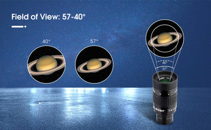Oculaire Zoom SVBONY SV135 1,25" 7-21 mm avec Champ de Vision Variable