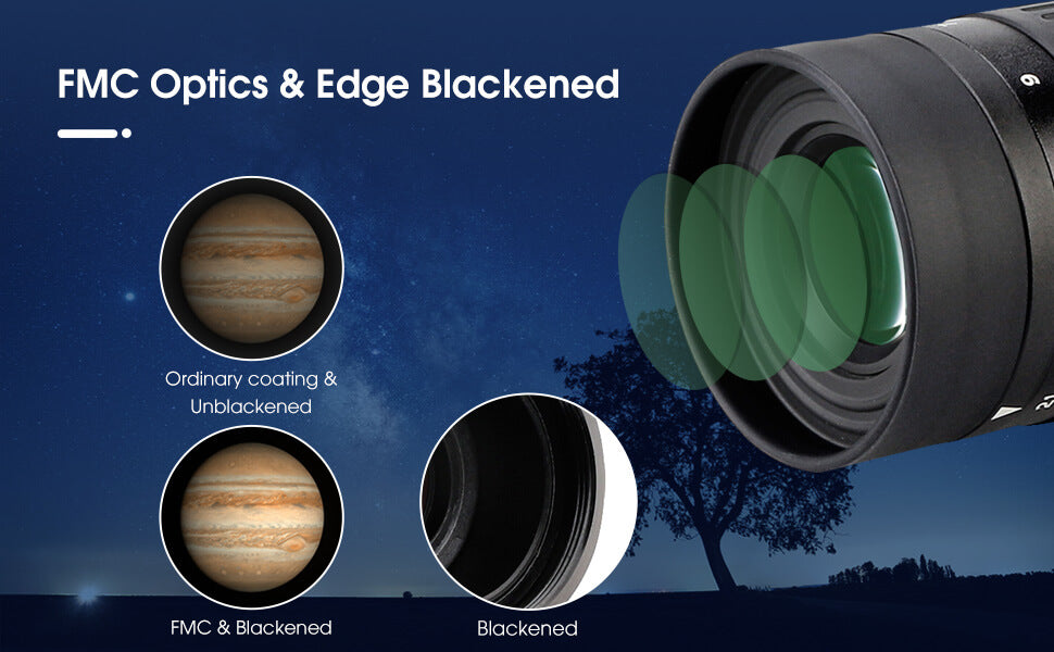 Oculaire Zoom SVBONY SV135 1,25" 7-21 mm avec Champ de Vision Variable