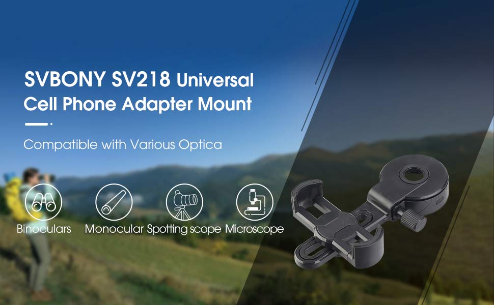 Universal Smartphone Adapter SV218 for Observation - SVBONY