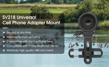 Universal Smartphone Adapter SV218 for Observation - SVBONY