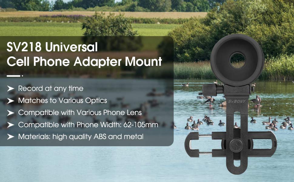 Universeller Smartphone-Adapter SV218 zur Beobachtung - SVBONY