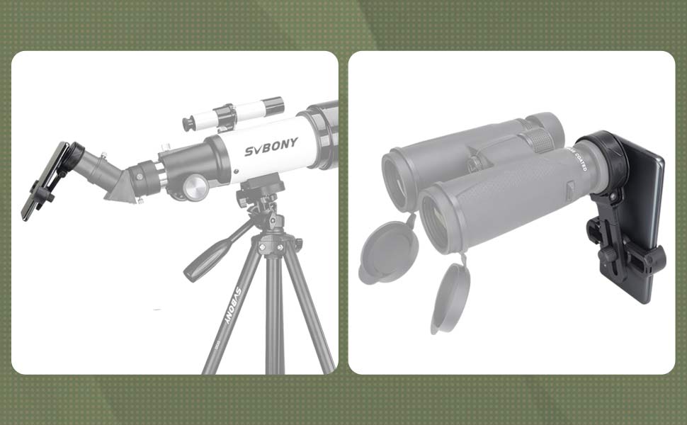 Universal Smartphone Adapter SV218 for Observation - SVBONY