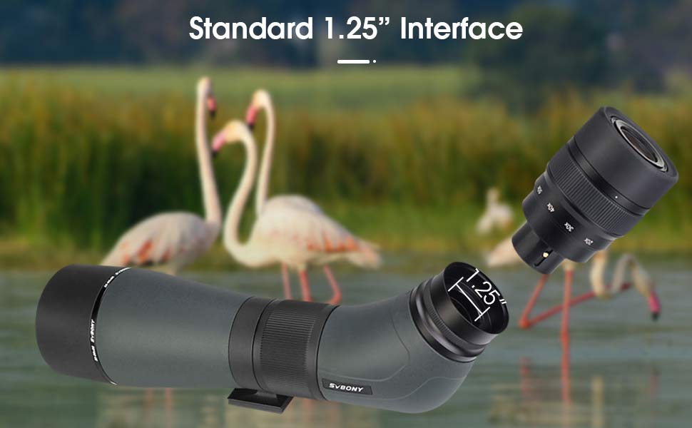 Longa-vista SVBONY SA405 20-60x85 ED para Observação da Fauna e Ornitologia - Vidro ED