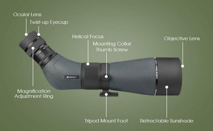 Longa-vista SVBONY SA405 20-60x85 ED para Observação da Fauna e Ornitologia - Vidro ED