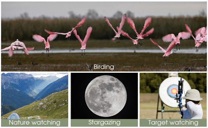 Longa-vista SVBONY SA405 20-60x85 ED para Observação da Fauna e Ornitologia - Vidro ED