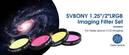 Kit de filtres LRGB de 1,25 pouces per a la fotografia astronòmica - Svbony