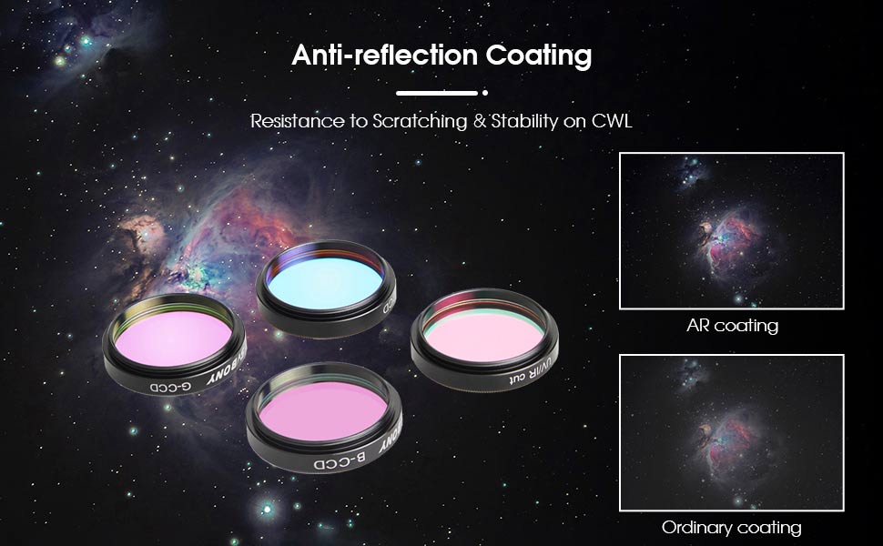 Kit de filtres LRGB de 1,25 pouces per a la fotografia astronòmica - Svbony